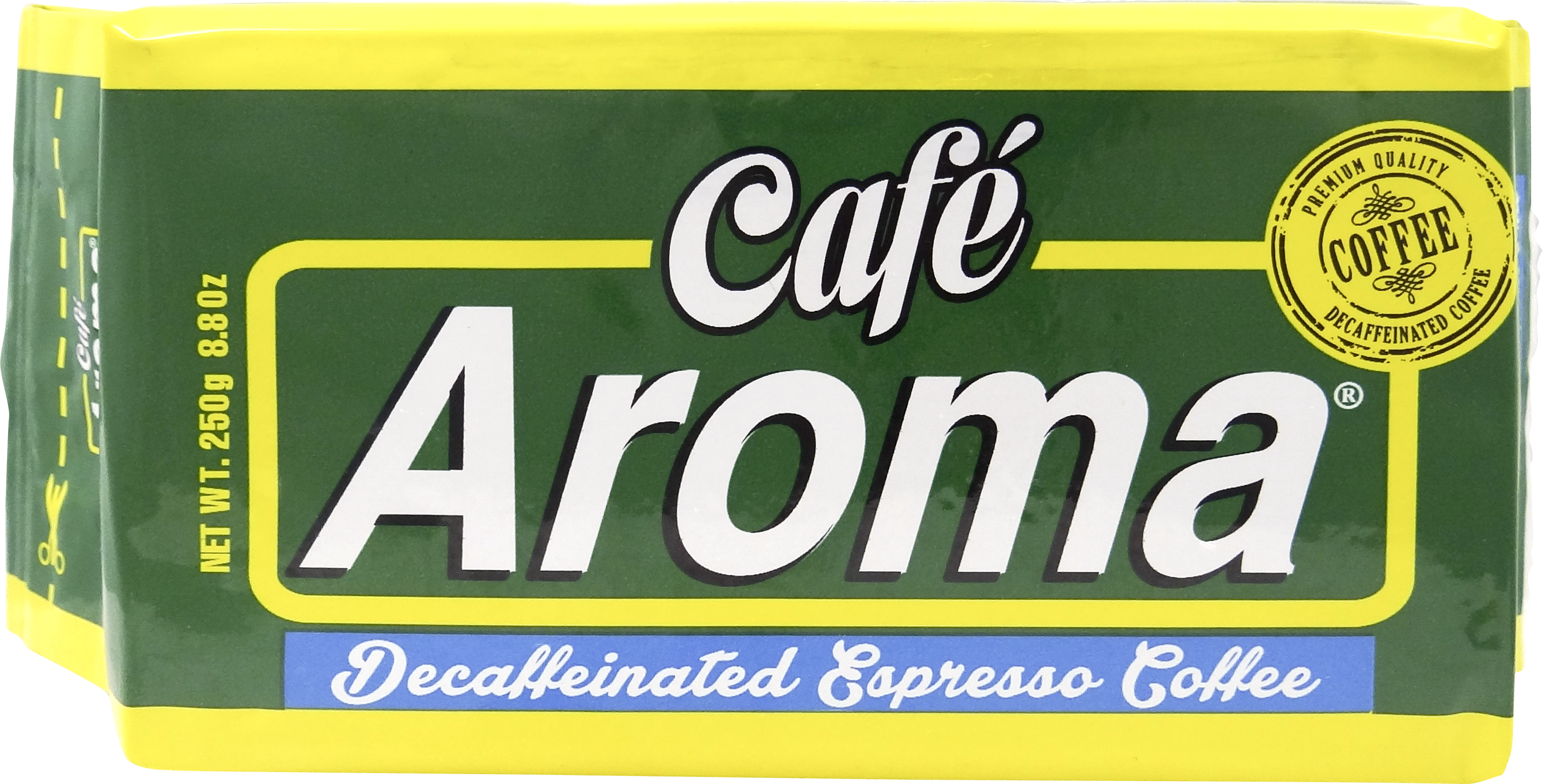 Café Aroma Decaf Brick 8 Oz