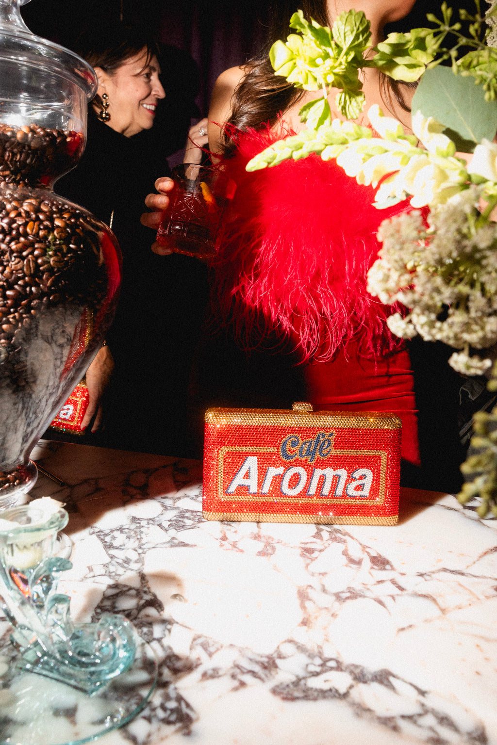 Café Aroma Crystal Clutch