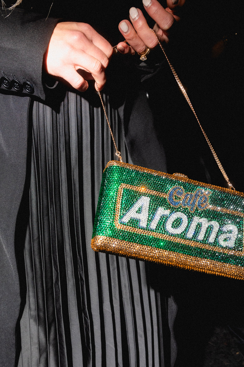 Café Aroma Crystal Clutch
