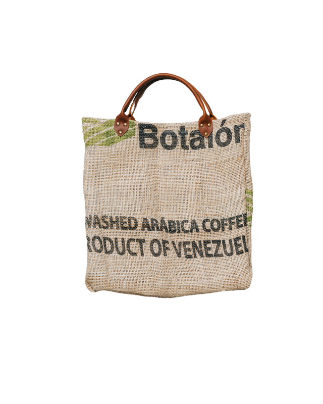 Upcycled Coffee Burlap Tote