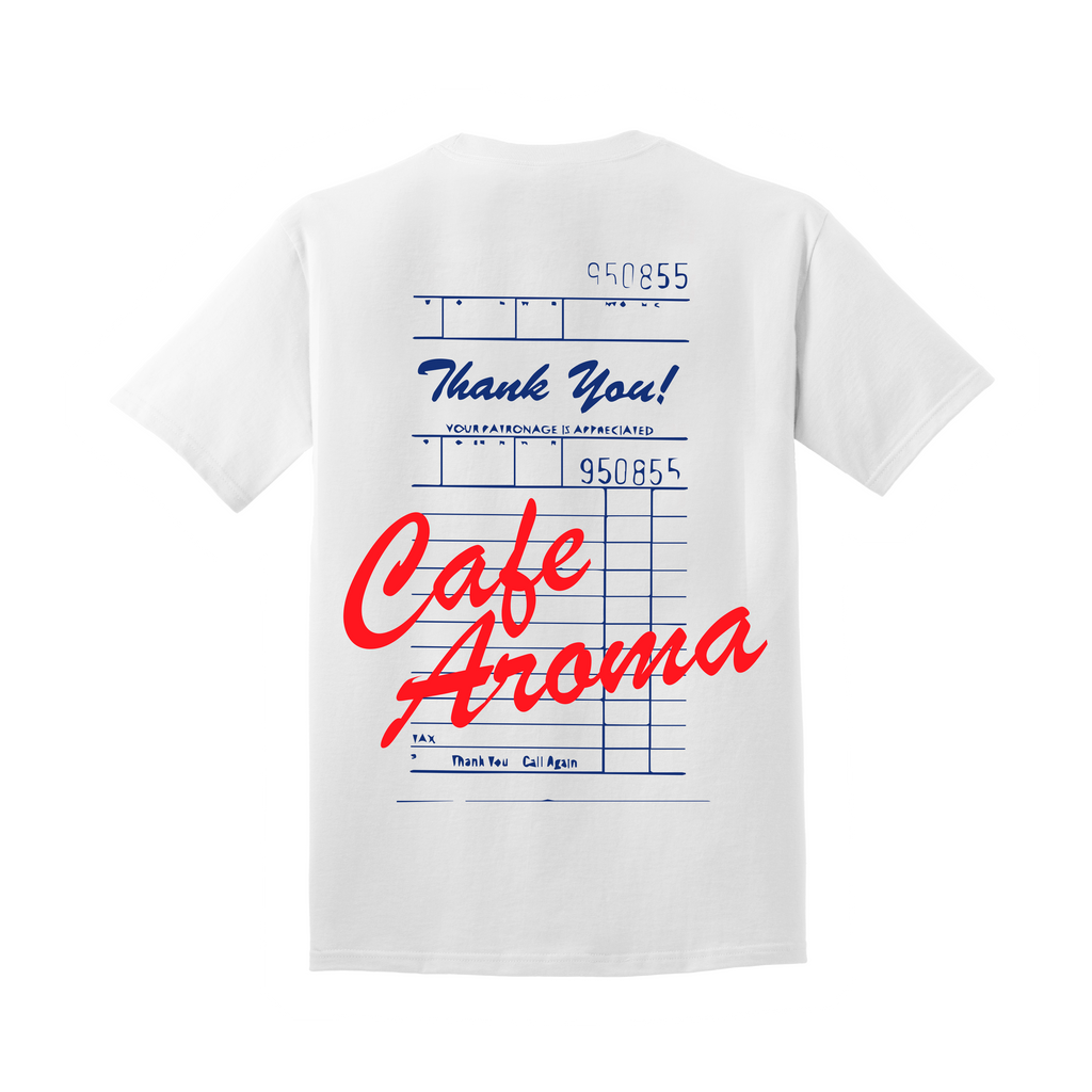 Café Aroma Guest Check Tee