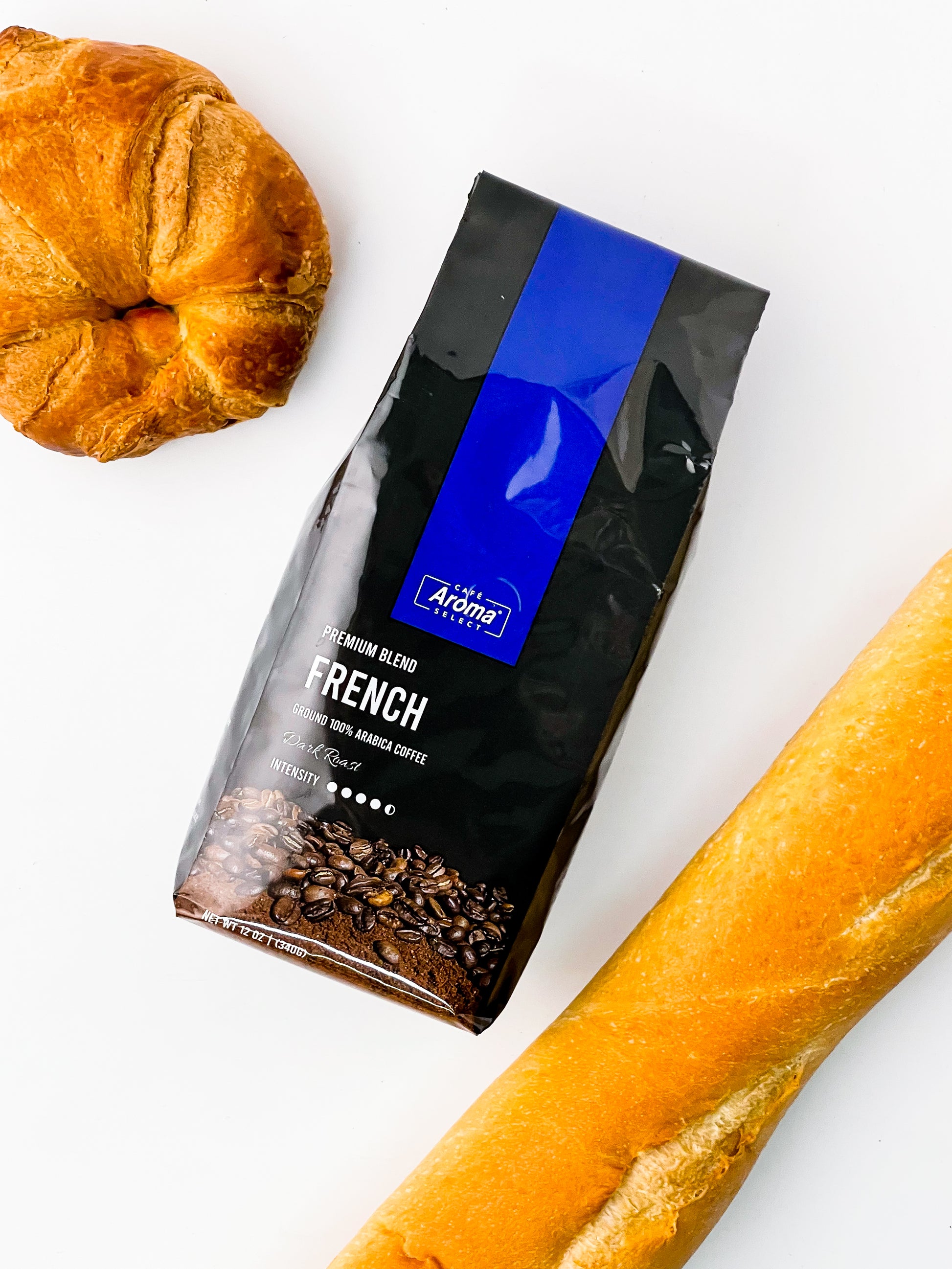 French bread and French ground coffee